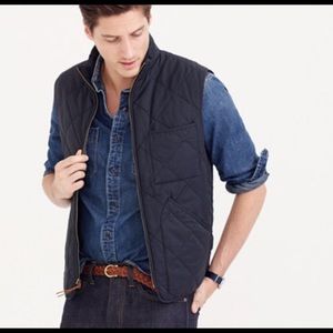 J. Crew Sussex navy quilted vest